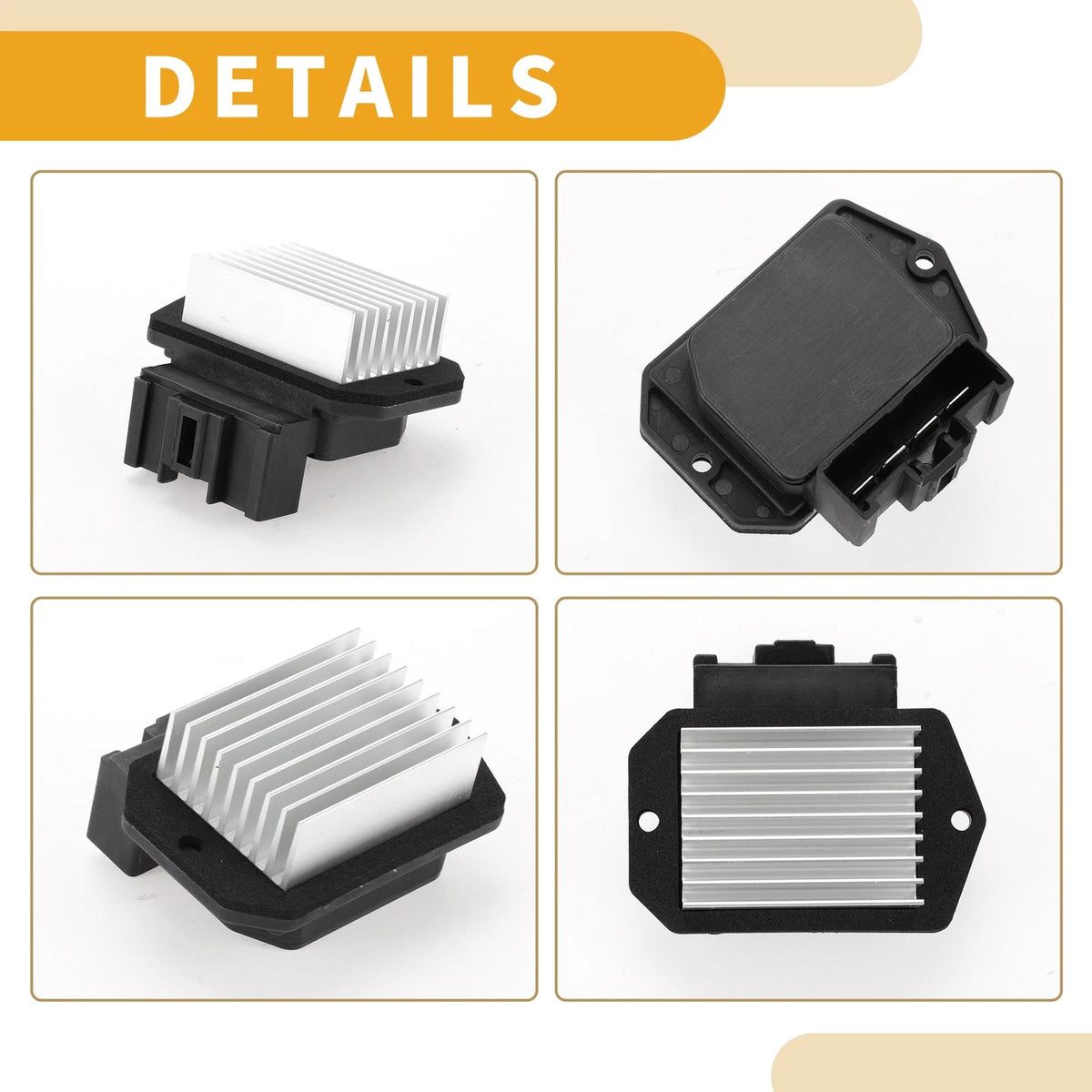 Blower Motor Resistor for Toyota Prius (2001-2003) 1 Pcs Black