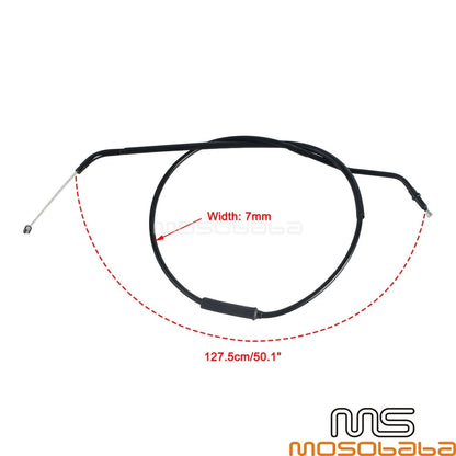 Clutch Cable Wires 51.1" Black Stainless for Ducati Monster 821 797 (2015-2021)