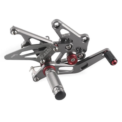 Rearsets Footpegs Footrests for Suzuki Hayabusa GSX1300R (1999-2023) Grey
