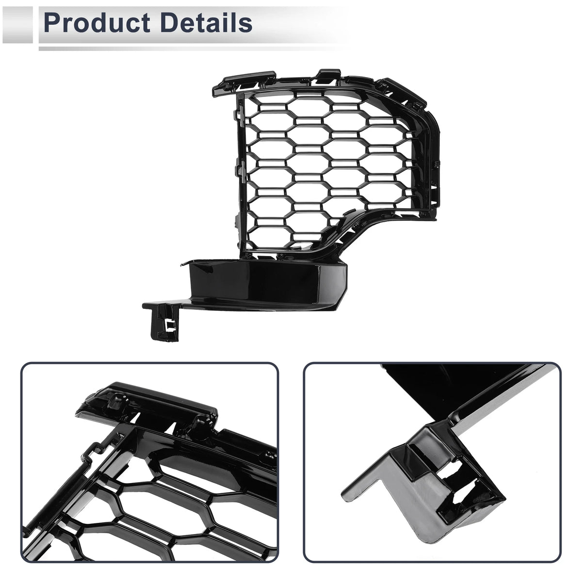 Front Left Fog Light Grill for BMW X5 2019-2022 (1 x Black)