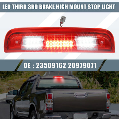 Auto High Mount Stop Light for GMC Sierra 1500 (2014-2018) Red Lens
