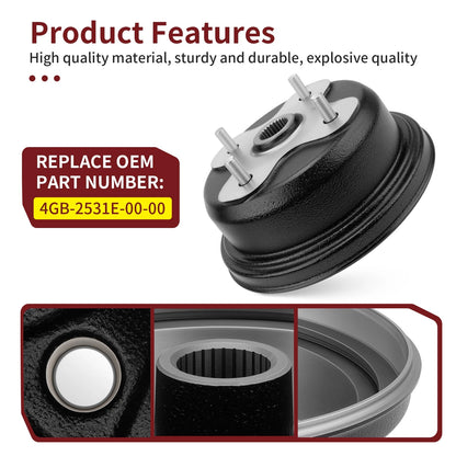 Rear Brake Drum for Yamaha Kodiak 400 4x4 (1993–1999)