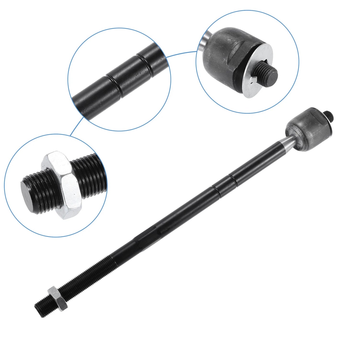 6 x Front Inner Outer Tie Rods with Boots for Ford Escape (2005-2009)