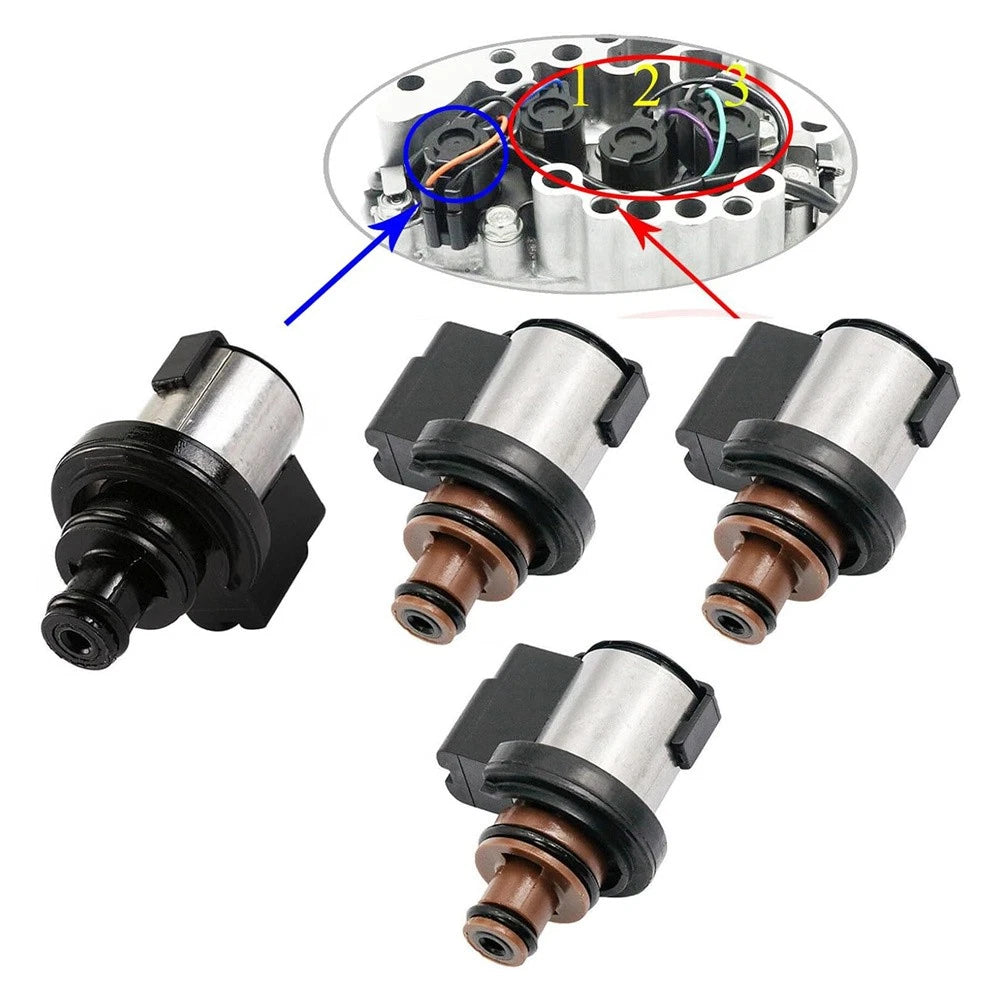 4 x Torque Converter AWD Control & Lock-Up Solenoids for Subaru Crosstrek, Legacy