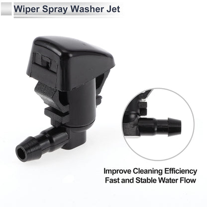 6 x Windshield Washer Nozzles & Hose Connectors for Ford