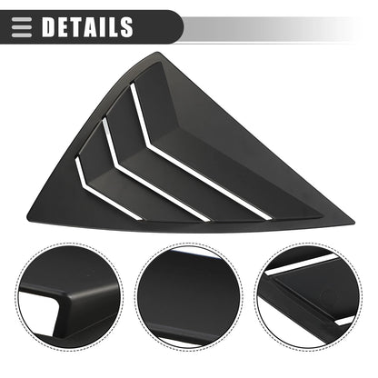 Rear Side Window Louvers Vent Covers for Nissan Sentra (2013-2019)