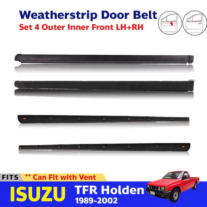Weatherstrip Door Belt Front Outer Inner Vent Fit Isuzu TFR Holden Rodeo 1989-02