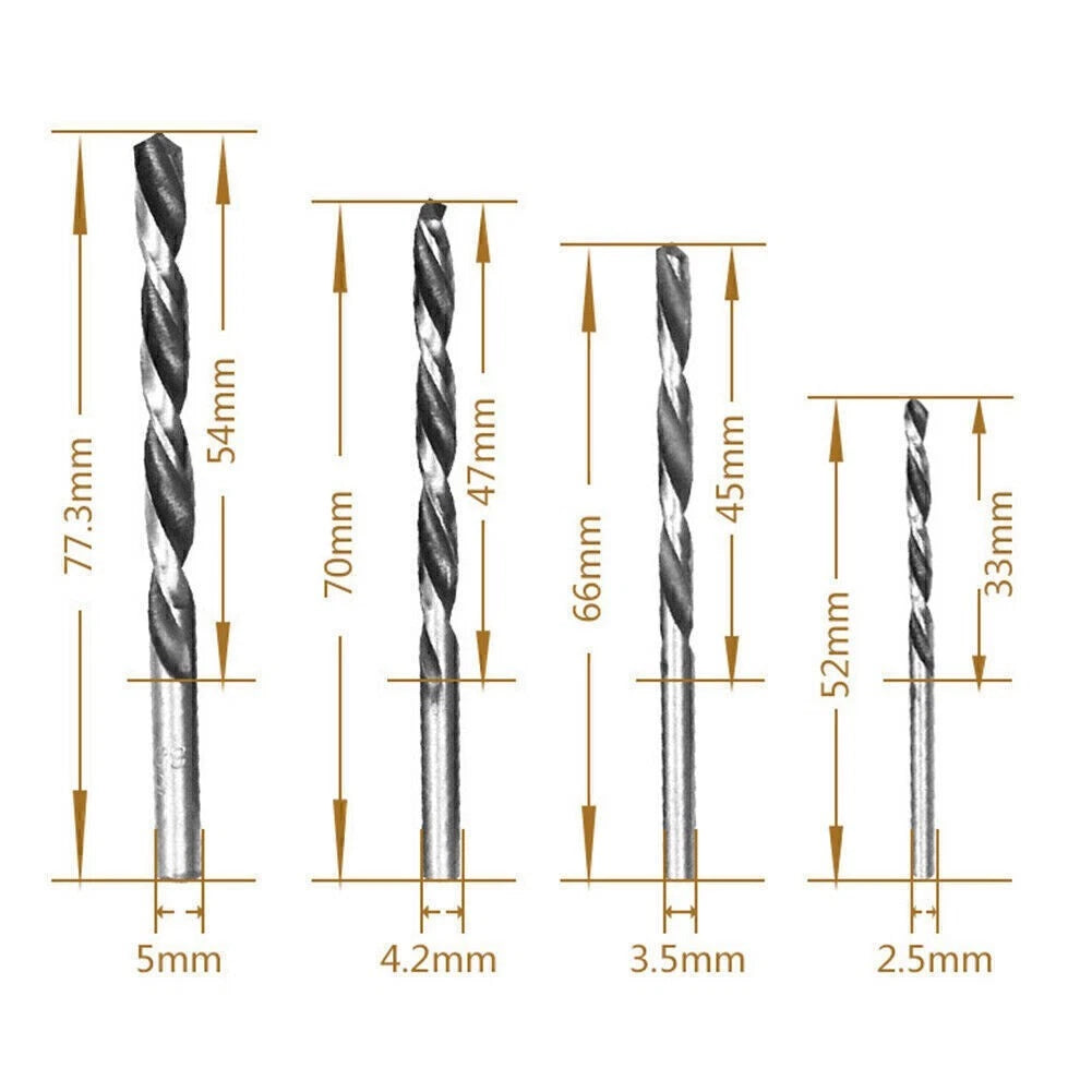 M3-M6 Metric Tap Reamer T-Handle Wrench & Twist Drill Bit Kit for Make & Model