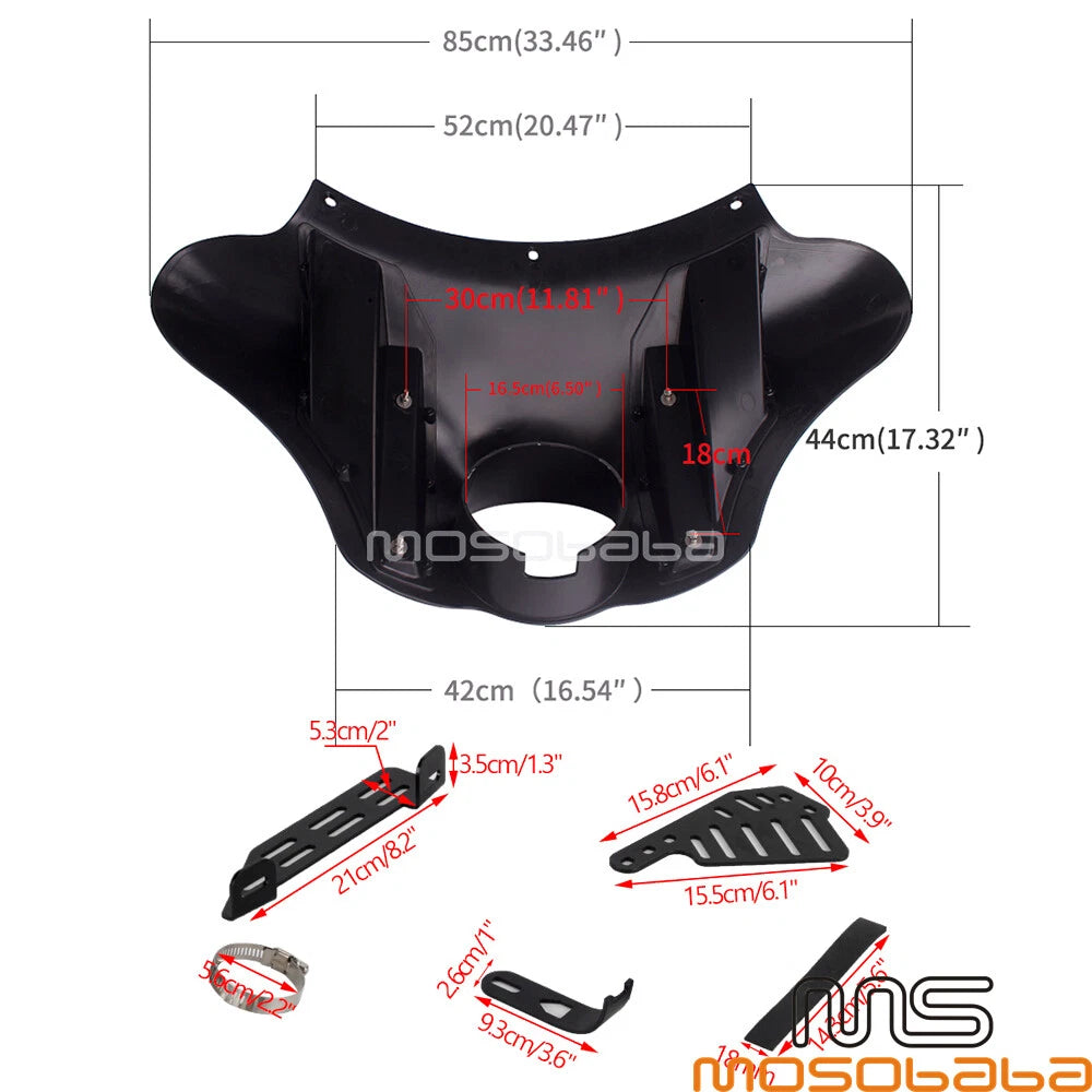 Batwing Fairing Cover for Harley Sportster XL883 1200 Forty-Eight (2004-2023)