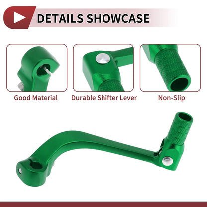 Folding Motorcycle Gear Shifter Lever Green for Honda CRF110F (2013–2018)