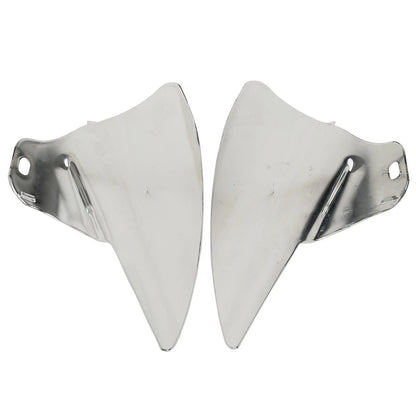 Chrome Saddle Shield Heat Deflectors for Harley Touring Road King (2009-2023)