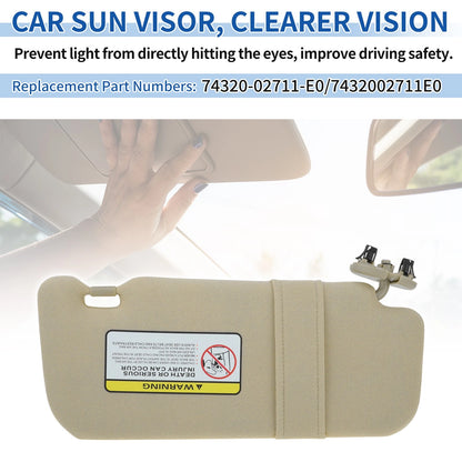 Left Side Sun Visor for Toyota Corolla (2007–2013)