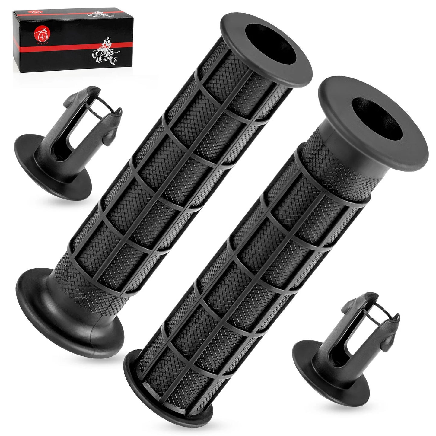 Handlebar Grips w/Grip Ends for Honda TRX250X 09-24 / TRX250EX 08