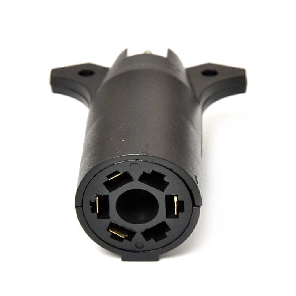7 Way Round to 4 Pin Flat Trailer Light Adapter for RV - Boat Connector