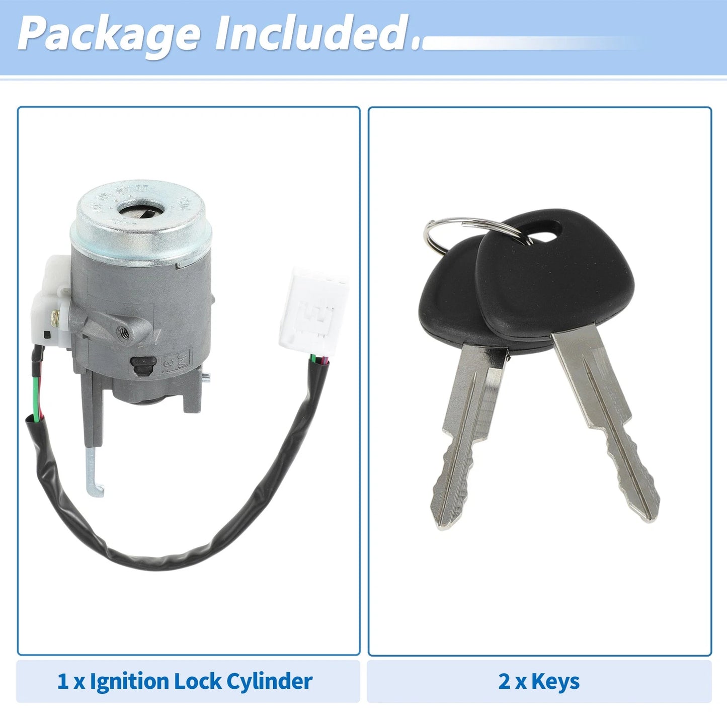 Ignition Lock Cylinder w/ 2 Keys for Hyundai Tucson (2005-2009)