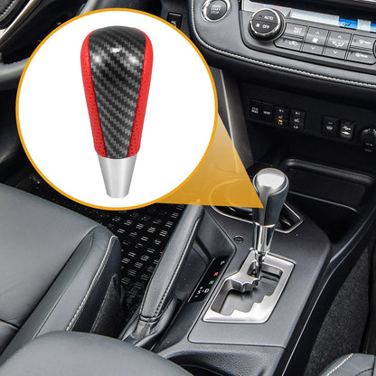 Gear Shift Knob for Toyota Yaris 2004-2018 - Auto Inner Shifter Red