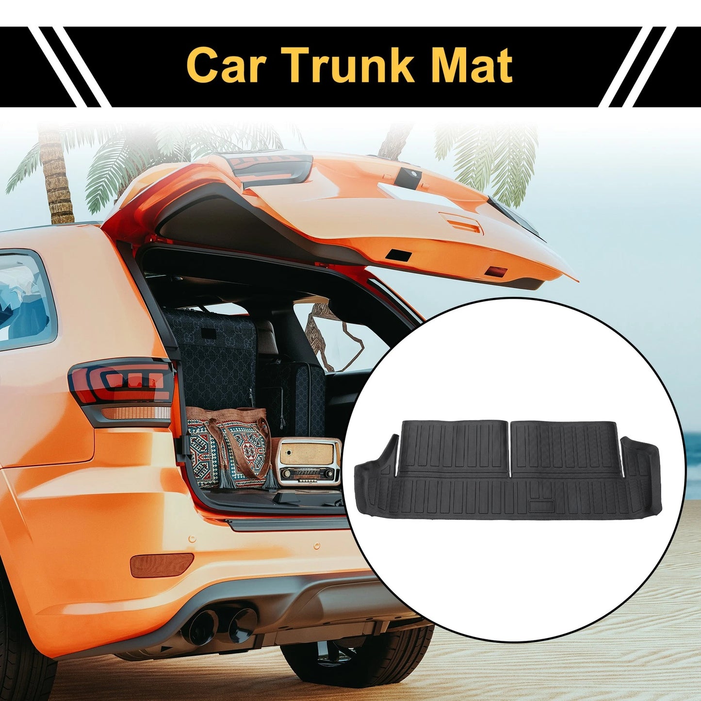 Cargo Liner Rear Trunk Mat for Toyota 4Runner 2013-2024 (1 Pc)
