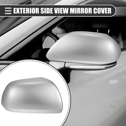 Right Side Mirror Cover for Toyota Highlander 2009-2014 (ABS Silver Tone)