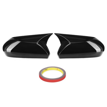 Gloss Black Rear Mirror Cover Cap Trim Horn for Toyota Camry (2018–2023)
