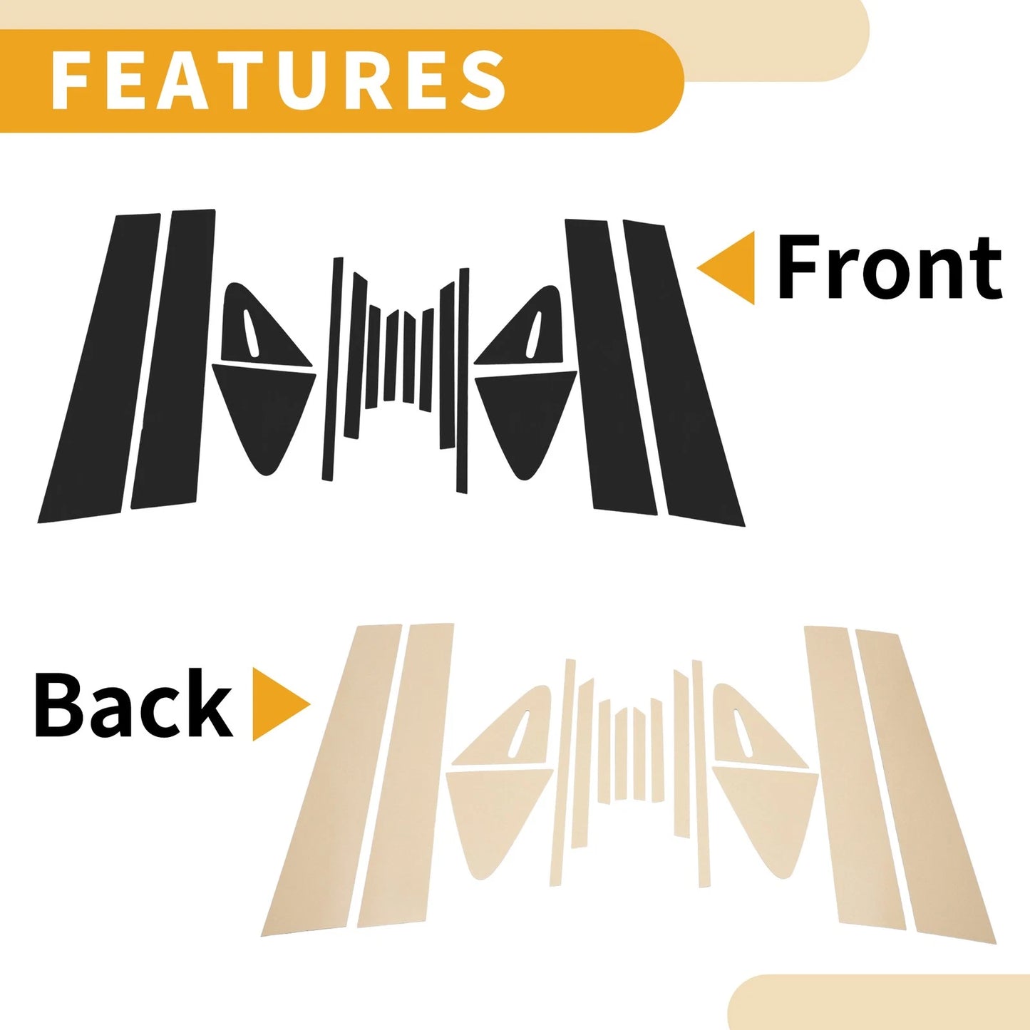 16 Pcs Door Pillar Window Trim for Toyota Corolla (2021-2024) Black