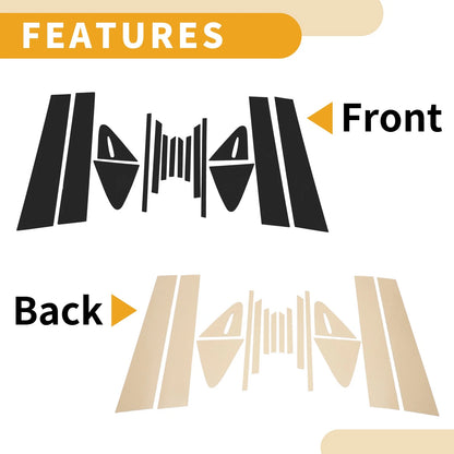 16 Pcs Door Pillar Window Trim for Toyota Corolla (2021-2024) Black
