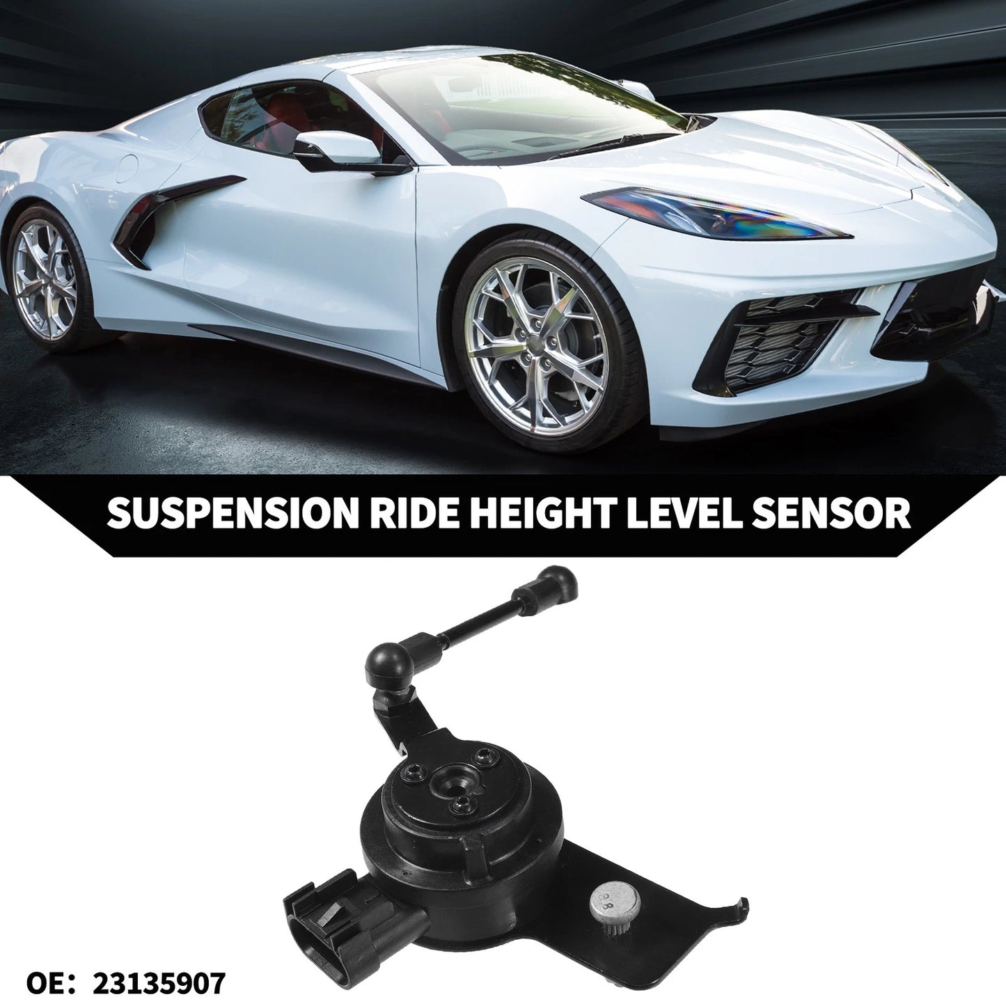 Suspension Ride Height Level Sensor for Chevrolet Rear Right Black