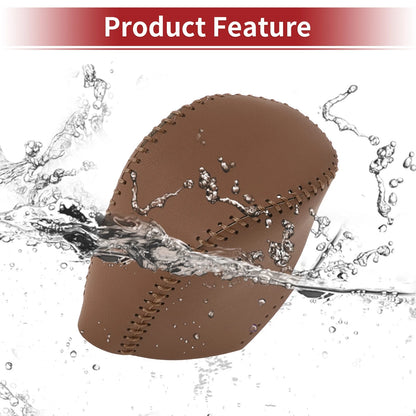Car Gear Shift Knob Cover 1 Pcs for Honda HR-V (2023-2024) Brown Faux Leather