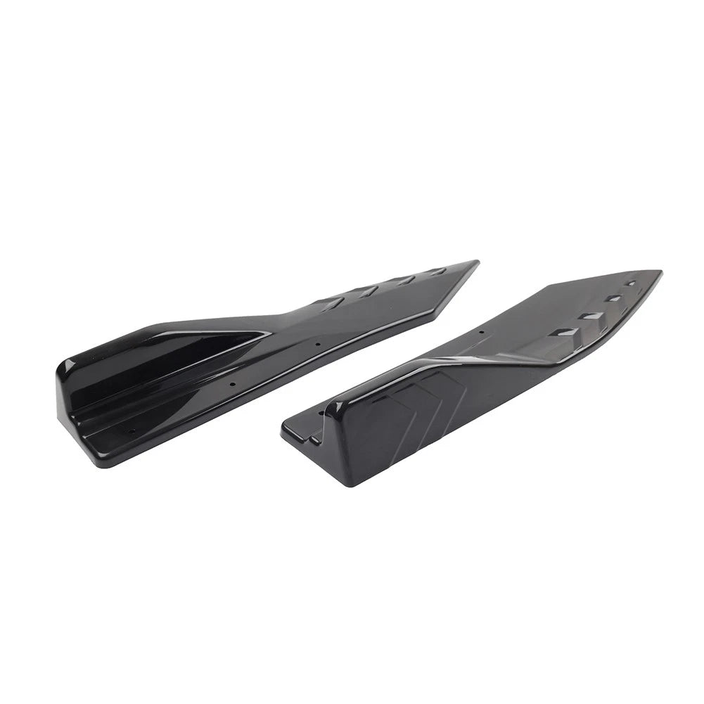 Blk Universal Rear Bumper Strip Lip Spoiler Diffuser Protector for Car