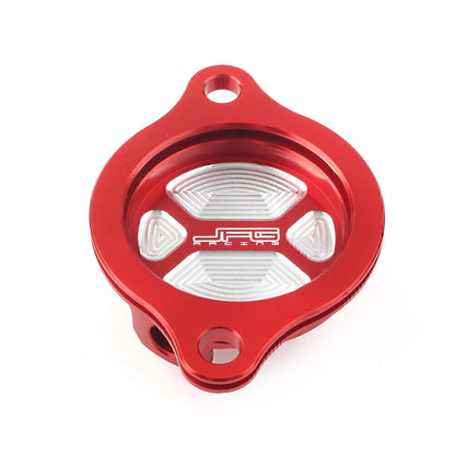 Red Billet Aluminum Oil Filter Cover Cap for Honda CRF250R CRF250X (04-17)