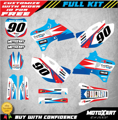 Custom Decal Kit for Yamaha YZF 250 (1998-2002) FORTRESS STYLE Graphics