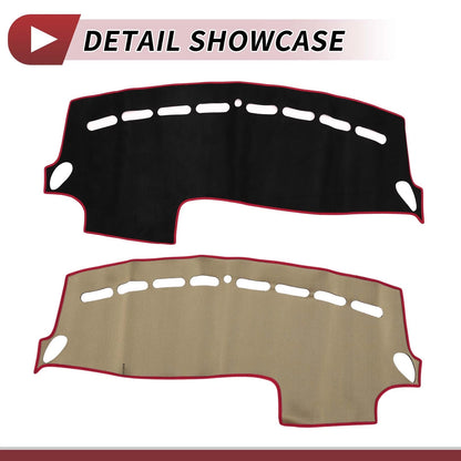 Dashboard Cover Mat for Volvo V40 2013-2017 Sun Protector Pad Black Red