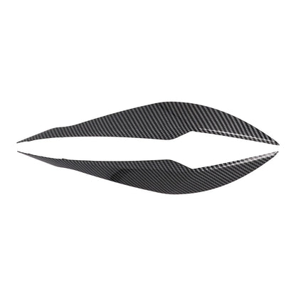 Carbon Black Eyelid Headlight Cover Set for F30 Sedan (2012–2018)
