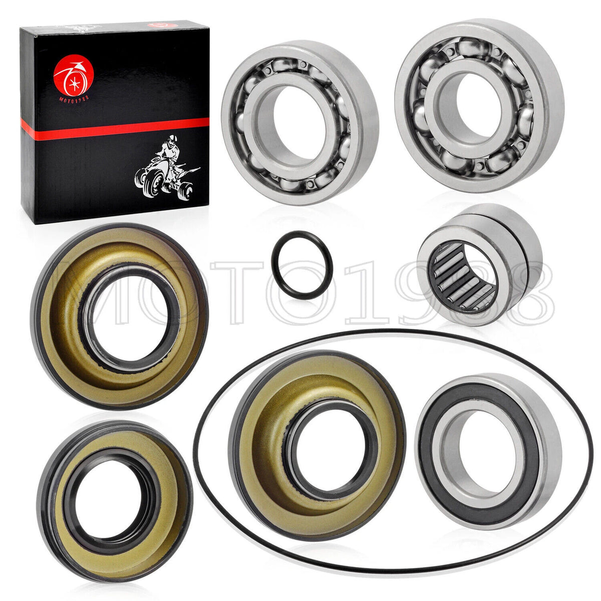 Rear Differential Bearing Seals Kit for Honda Rincon 650 TRX650FA 2003-2005