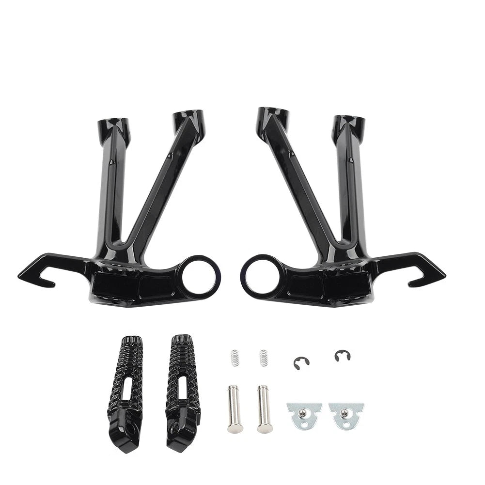 Black Rear Passenger Footrest Bracket for Suzuki GSXR1000 GSX-R 1000 (2007-2008)