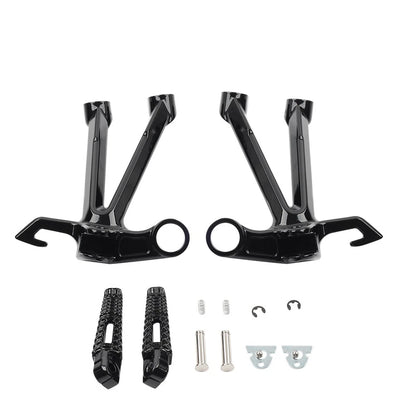 Black Rear Passenger Footrest Bracket for Suzuki GSXR1000 GSX-R 1000 (2007-2008)