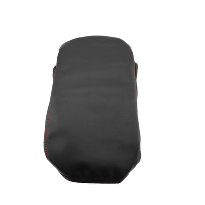 Center Console Armrest Cover for Toyota Crown (2019-2023) Black Faux Leather