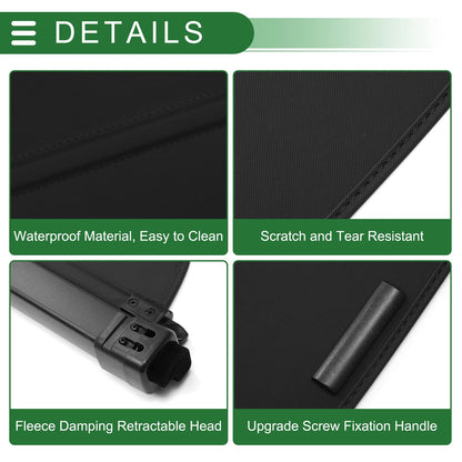 Trunk Retractable Cargo Cover for Honda Prologue 2024-2025 Gloss Black