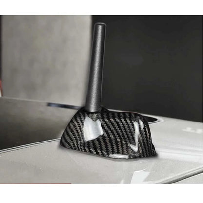 Carbon Fiber Roof Antenna Cover Caps Trim fit For Mini Cooper R56LCI 2007-2013