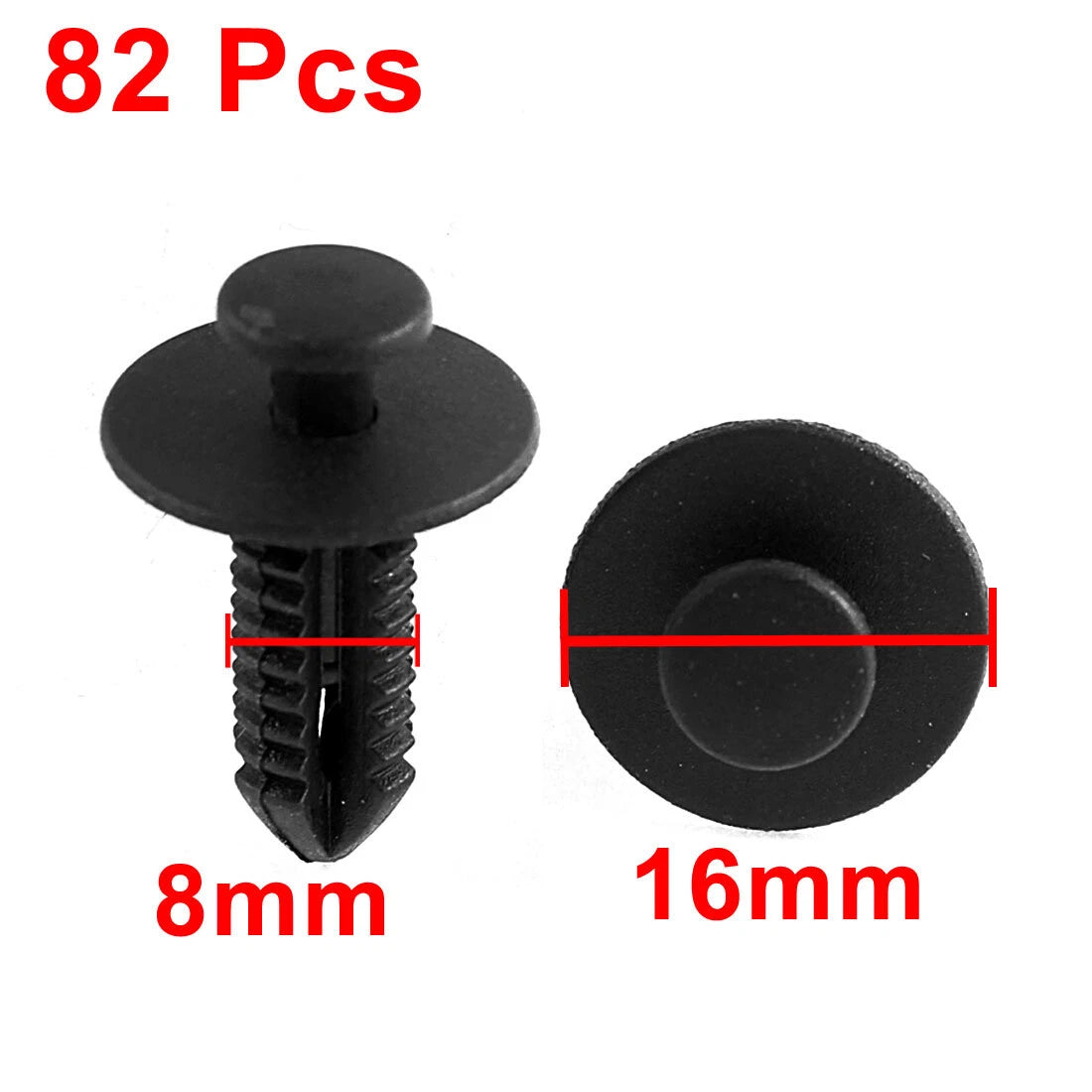82 Pcs Plastic Rivet Fasteners for Mercedes Benz Bumper Flaps