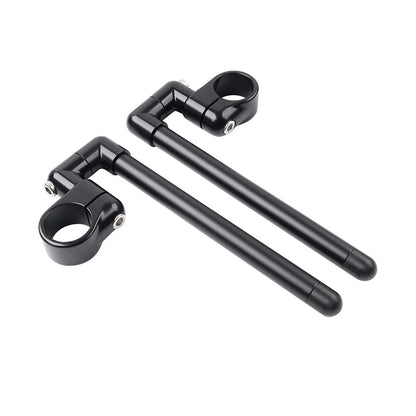 46MM Black Cafe Racer 7/8" Clip-On Handlebar for Motorcycle