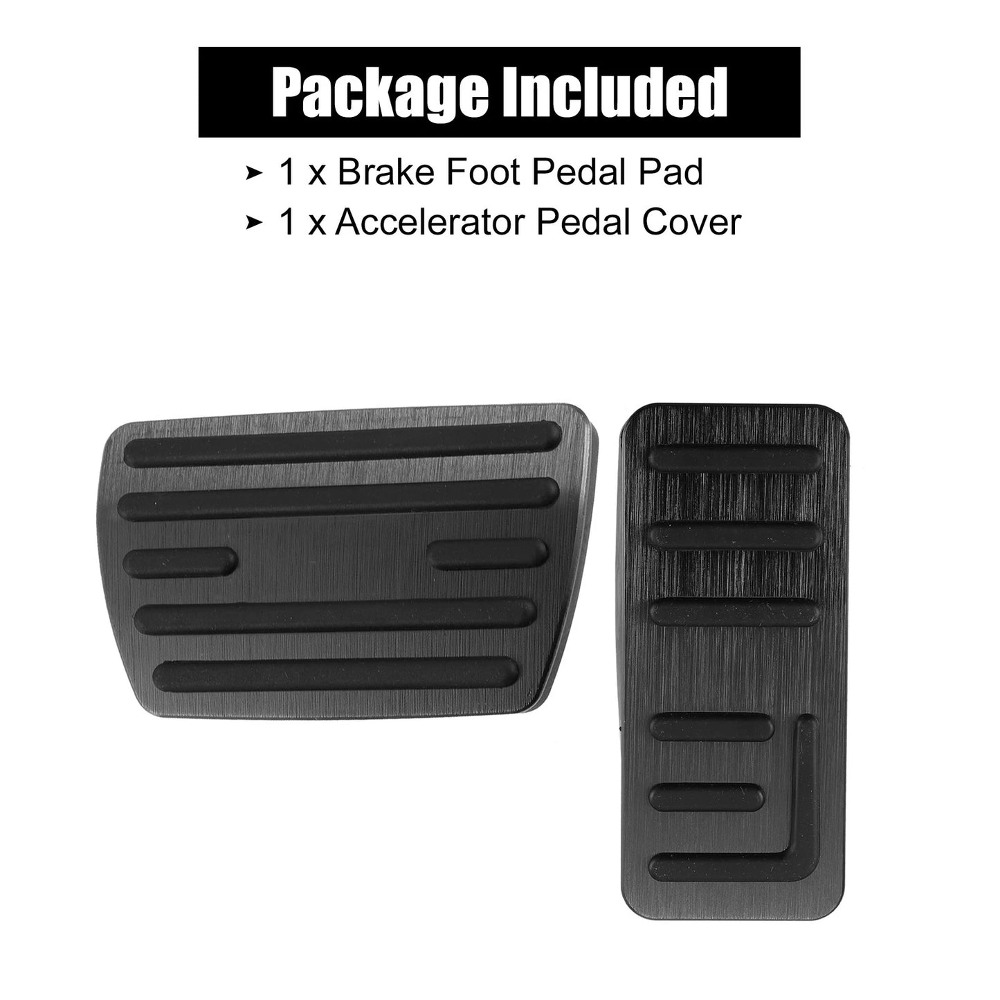 2 x Non-Slip Metal Foot Pedal Covers for Honda HR-V Vezel RV3 (2014-2021)