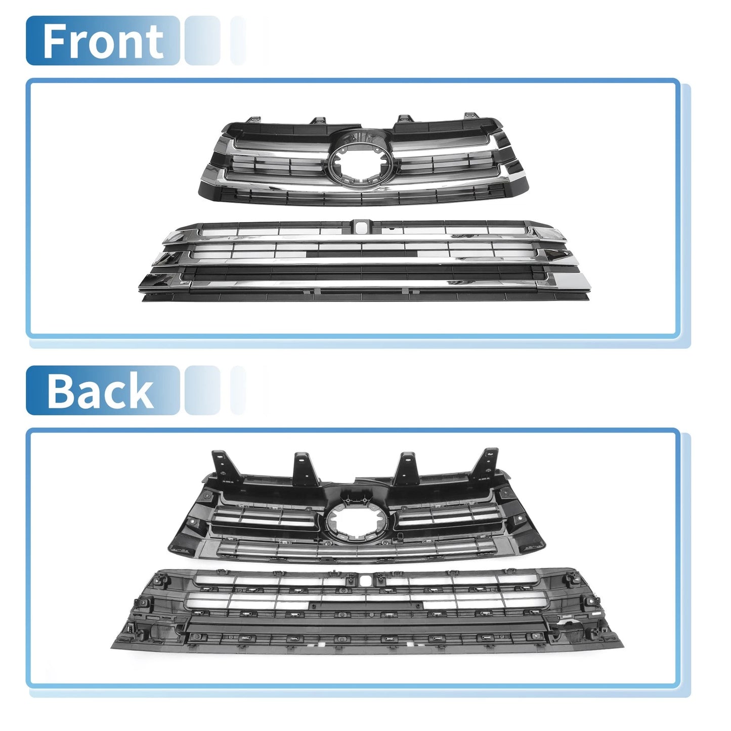Front Lower Grille for Toyota Corolla 2020-2022 Black