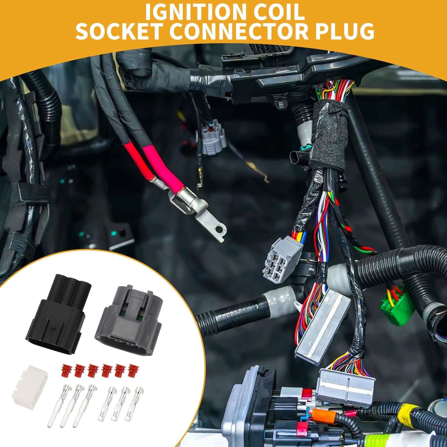 3 Pin Ignition Coil Connector Plug for Nissan