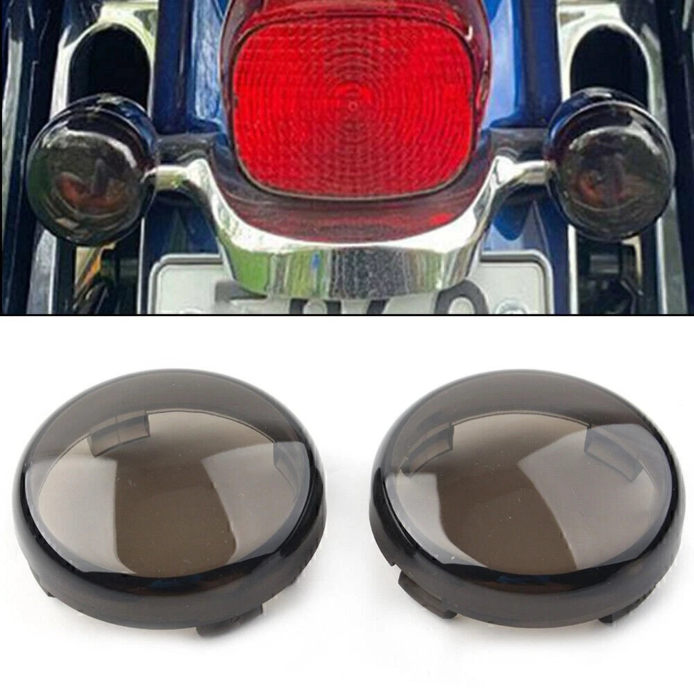 Turn Signal Lights Amber Lens Covers for Harley Touring Softail Dyna