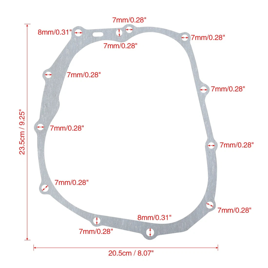 2 x Motorcycle Motorbike Clutch Cover Gasket for CG125 CG150