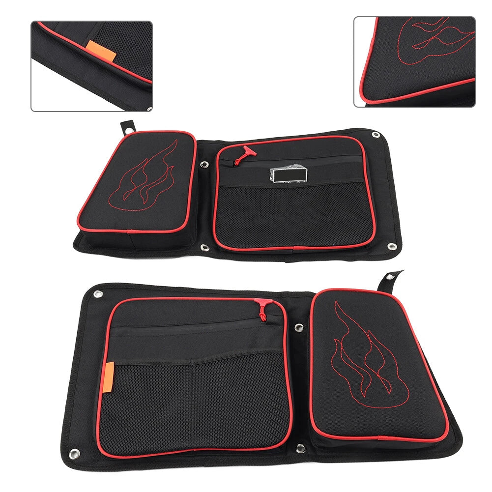 Rear Door Bags w/ Knee Pad for Polaris RZR XP 4 1000, 4 900 Turbo (2014-2023)