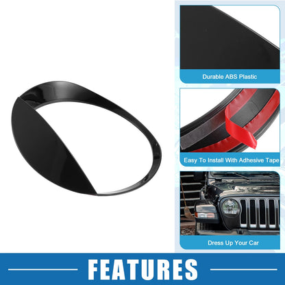 Headlight Lamp Stickers for Jeep Wrangler JL Sport 2018-2020 ()