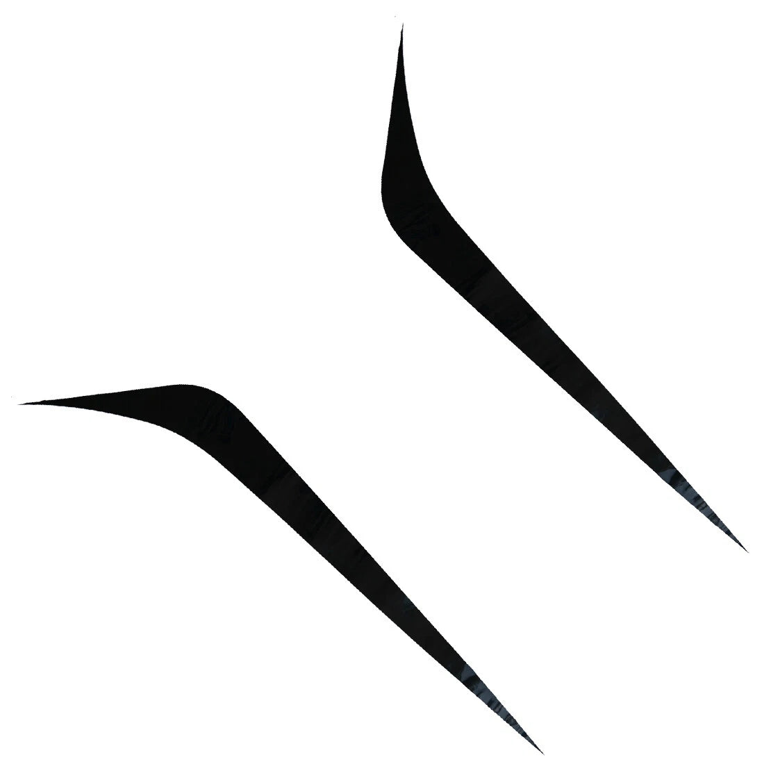 Black Rally Racing Sports Stripes Decal Sticker Wrap for Car Hood Roof Trunk