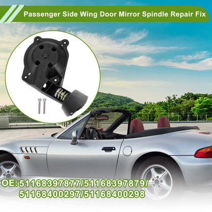 Passenger Side Wing Door Mirror Spindle Repair for BMW Z3 (1994-2002)