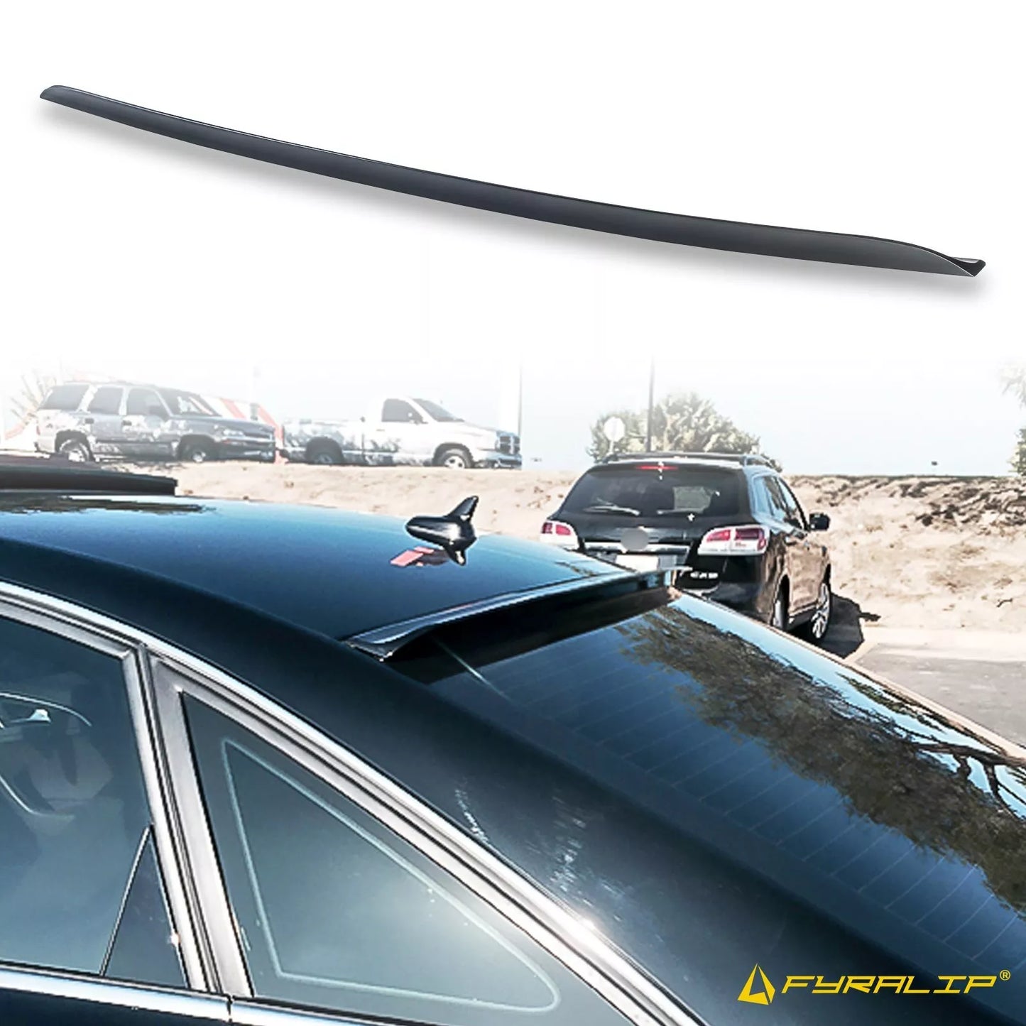 Black Roof Spoiler for Audi A6 C7 Sedan (2012-2018)